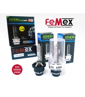 FEMEX XenStart HID D2S XENON OTO AMPUL 4300K SET (2 ADET) 4400Lumen