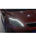Far Kaşı Gündüz Ledi Audi Stil Kayar Sinyalli Flexible Neon Led Beyaz-Sarı 60cm