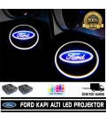 Ford Araçlar İçin Mesafe Sensörlü  Fotoselli Pilli Yapıştırmalı Kapı Altı Led Logo