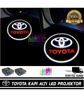 Toyota Araçlar İçin Pilli Yapıştırmalı Kapı Altı Led Logo