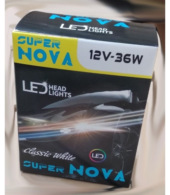 Super Nova TURKUAZ  H7 Şimşek Etkili Zenon COB Led Xenon Buz Mavi