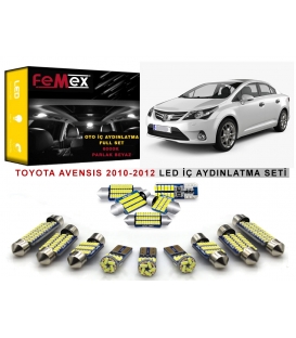 Toyota Avensi 2010-2012 LED İç Aydınlatma Ampul Seti FEMEX Parlak Beyaz