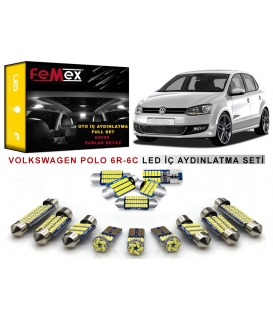 Volkswagen Polo 6R-6C LED İç Aydınlatma Ampul Seti FEMEX Parlak Beyaz