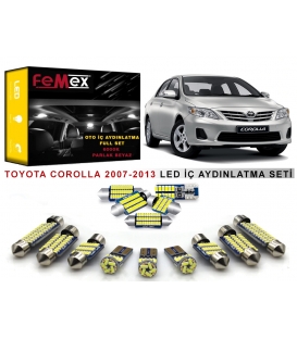 Toyota Corolla 2007-2013 LED İç Aydınlatma Ampul Seti FEMEX Parlak Beyaz