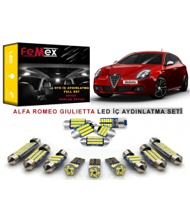 Alfa Romeo Giulietta LED İç Aydınlatma Ampul Seti FEMEX Parlak Beyaz