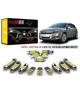 Opel Astra H LED İç Aydınlatma Ampul Seti FEMEX Parlak Beyaz