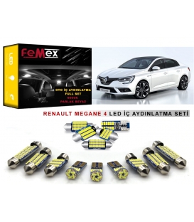 Renault Megane 4 LED İç Aydınlatma Ampul Seti FEMEX Parlak Beyaz