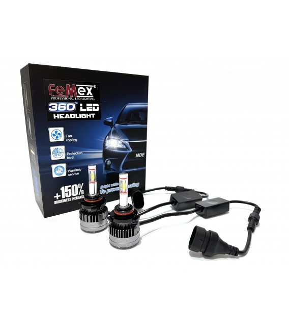 FEMEX 360* Csp Superior 4 Yönlü Cipset HB3 Led Xenon Led Headlight