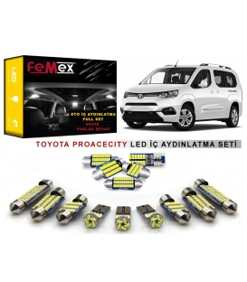 Toyota ProaceCity LED İç Aydınlatma Ampul Seti FEMEX Parlak Beyaz