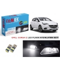 Opel Corsa E Led Plaka Aydınlatma Ampul Seti Femex Parlak Beyaz
