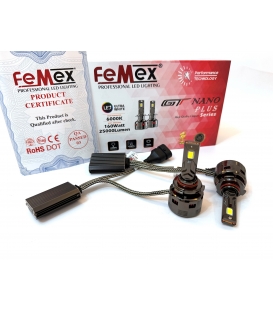 Femex GT Nano Plus Csp LUMILED ROYAL Chipset Radyatör Soğutmalı HıR2 9012 Led Xenon Led Headlight