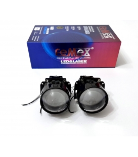 Femex P28 Vidalı Bi-Led Projektör Far İçi Led Mercek 2.5 Inc Kısa Uzun Birlikte (Vidalı Somonlu)